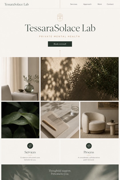 Healthcare website design for Australia, showing a clear opening, service information, supporting content, and a focused inquiry action.
