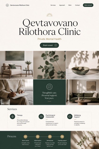 Healthcare website design for Australia, showing a clear opening, service information, supporting content, and a focused inquiry action.