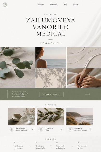 Healthcare website design for Australia, showing a clear opening, service information, supporting content, and a focused inquiry action.