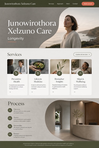 Healthcare website design for Australia, showing a clear opening, service information, supporting content, and a focused inquiry action.