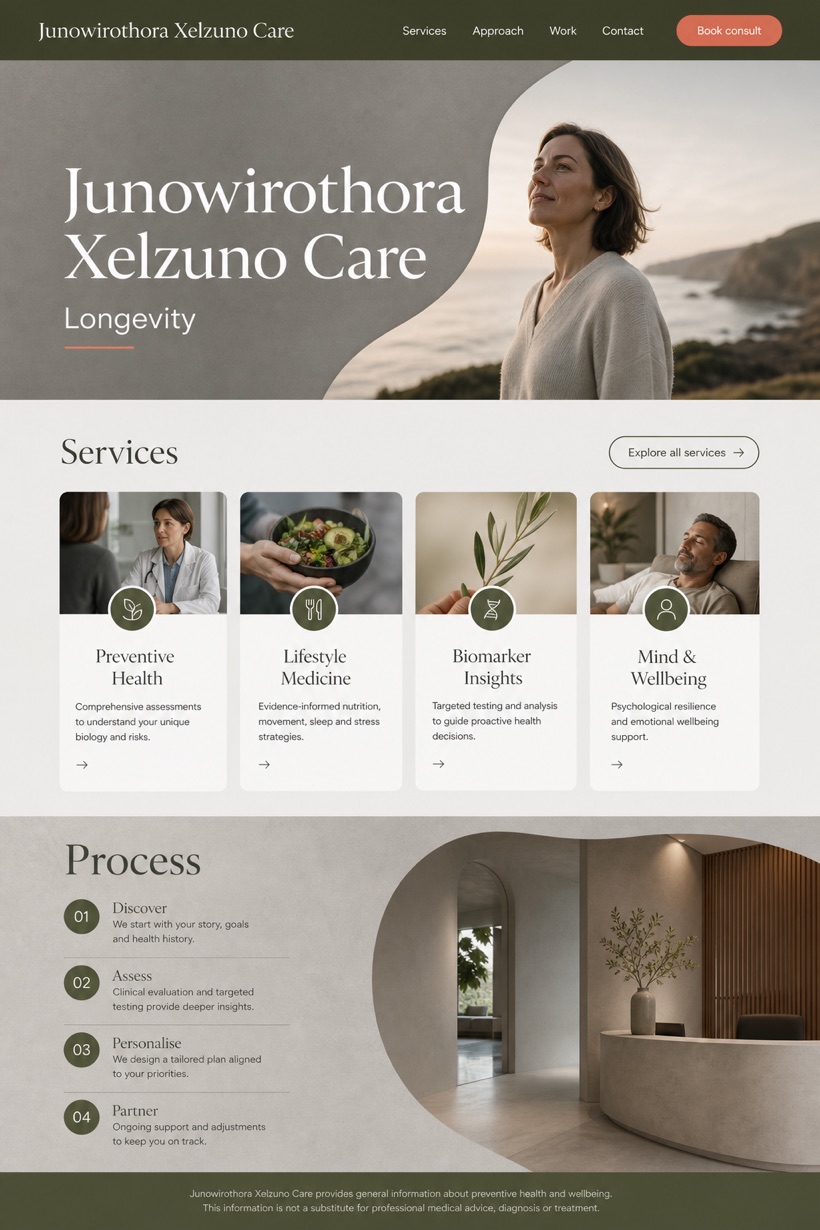 Healthcare website design for Australia, showing a clear opening, service information, supporting content, and a focused inquiry action.