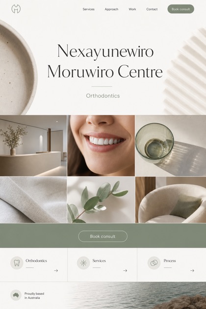 Healthcare website design for Australia, showing a clear opening, service information, supporting content, and a focused inquiry action.