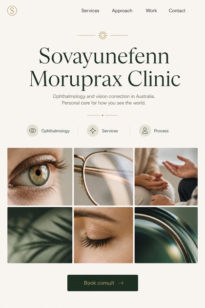 Healthcare website design for Australia, showing a clear opening, service information, supporting content, and a focused inquiry action.