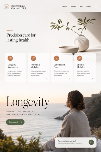 Healthcare website design for Australia, showing a clear opening, service information, supporting content, and a focused inquiry action.