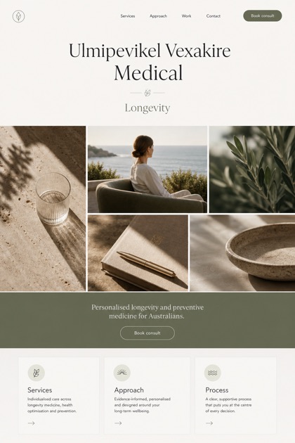 Healthcare website design for Australia, showing a clear opening, service information, supporting content, and a focused inquiry action.