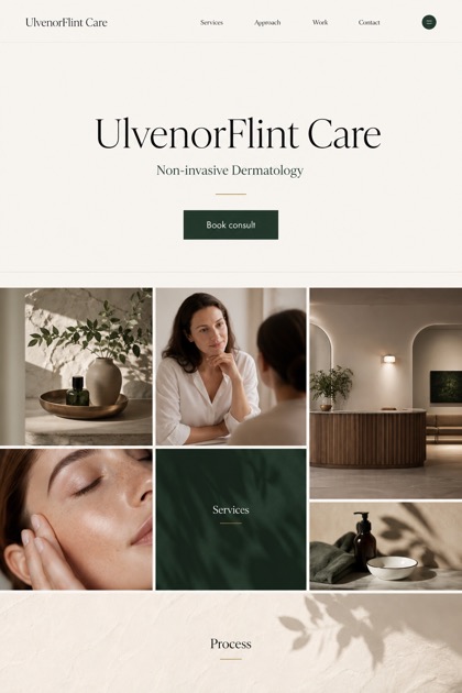 Healthcare website design for Canada, showing a clear opening, service information, supporting content, and a focused inquiry action.