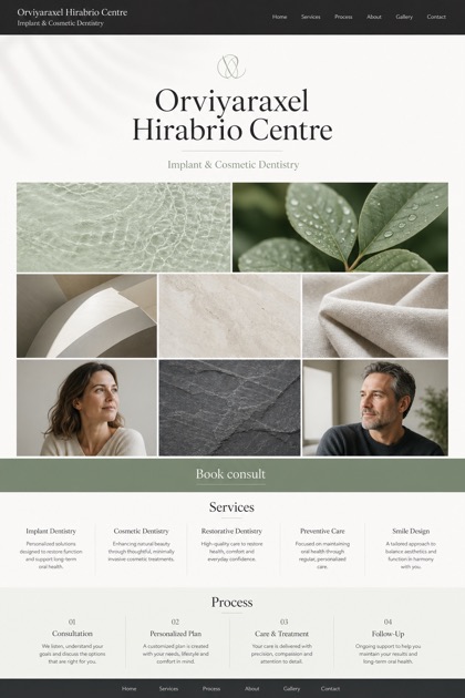 Healthcare website design for Canada, showing a clear opening, service information, supporting content, and a focused inquiry action.