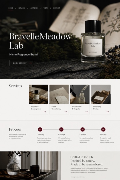 Beauty & Wellness website design for United Kingdom, showing a clear opening, service information, supporting content, and a focused inquiry action.