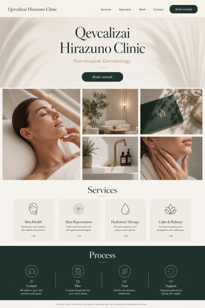 Healthcare website design for United Kingdom, showing a clear opening, service information, supporting content, and a focused inquiry action.
