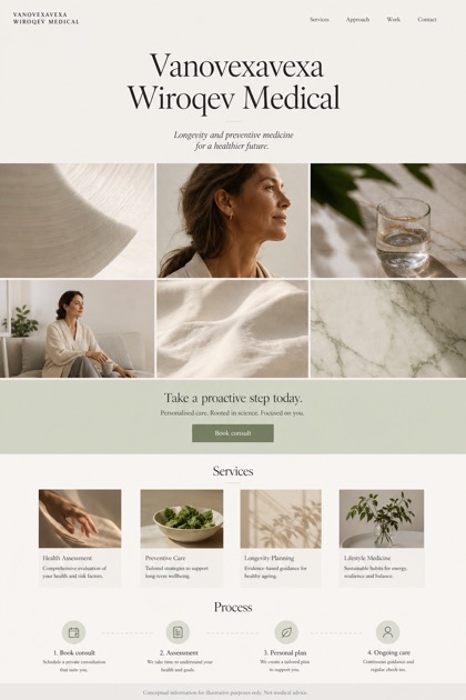 Healthcare website design for United Kingdom, showing a clear opening, service information, supporting content, and a focused inquiry action.