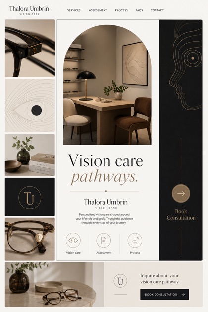 Healthcare website design for United States, showing a clear opening, service information, supporting content, and a focused inquiry action.