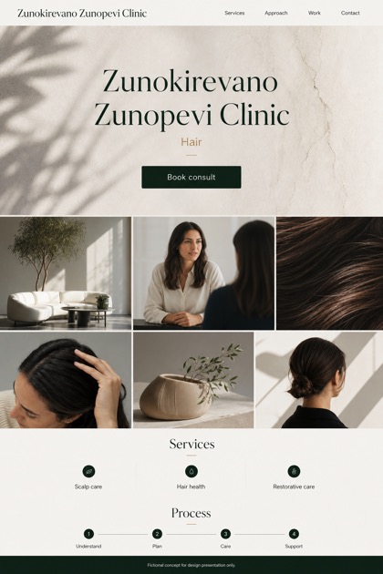 Healthcare website design for United States, showing a clear opening, service information, supporting content, and a focused inquiry action.