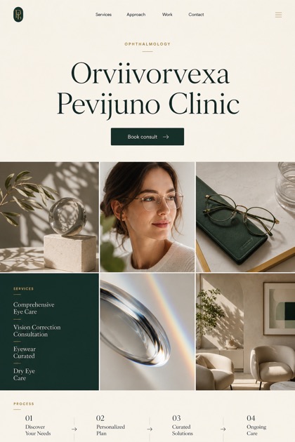 Healthcare website design for United States, showing a clear opening, service information, supporting content, and a focused inquiry action.
