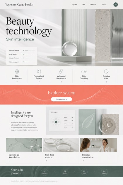 Beauty & Wellness website design for Netherlands, showing a clear opening, service information, supporting content, and a focused inquiry action.